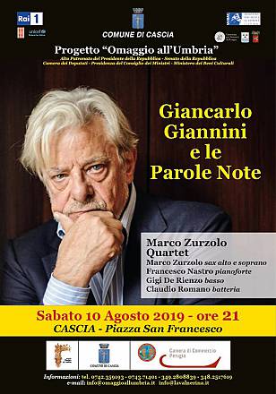 A cascia giancarlo giannini e il marco zurzolo trio in “le parole note sabato 10 agosto 2019